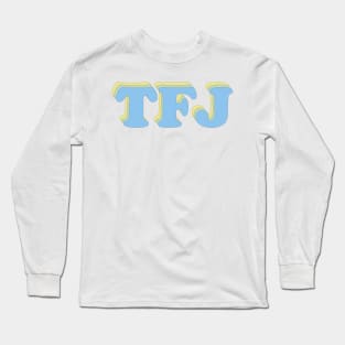 Blue and Yellow T F J Long Sleeve T-Shirt